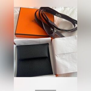 Authentic Hermes Bastia card or Coin Purse brand new comes to original package